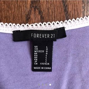 Long sleeve lavender top